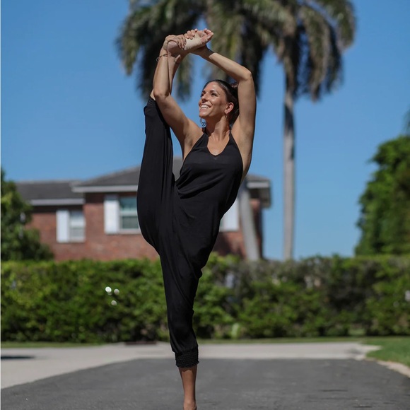 Buddhapants Black Cotton Women's Jumpsuit - Picture 4 of 6